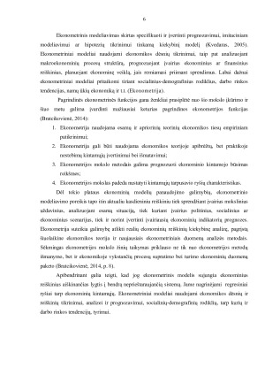 DARBO RINKOS EKONOMETRINIS MODELIS. Paveikslėlis 6