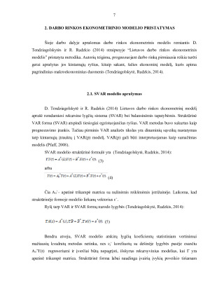 DARBO RINKOS EKONOMETRINIS MODELIS. Paveikslėlis 7