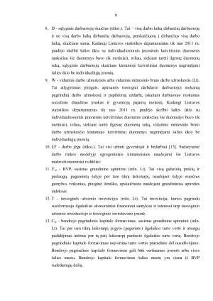 DARBO RINKOS EKONOMETRINIS MODELIS. Paveikslėlis 9