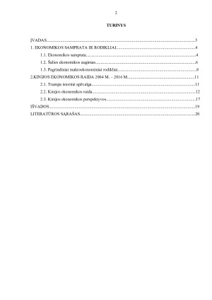 Kinijos ekonomika. Paveikslėlis 2