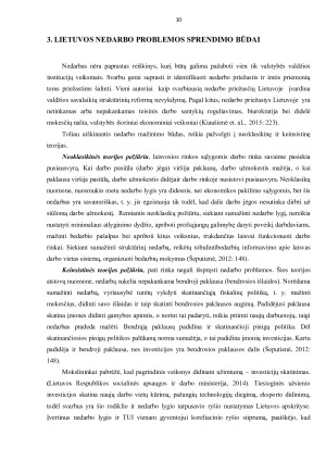 Lietuvos nedarbo problema, charakteristikos ir sprendimo būdai. Paveikslėlis 10