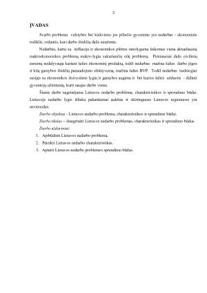 Lietuvos nedarbo problema, charakteristikos ir sprendimo būdai. Paveikslėlis 3