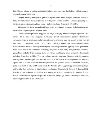 Lietuvos nedarbo problema, charakteristikos ir sprendimo būdai. Paveikslėlis 5