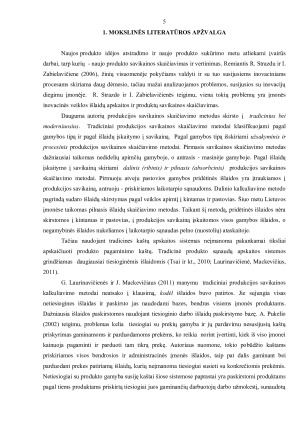 Naujų produktų savikainos apskaičiavimas. Paveikslėlis 5