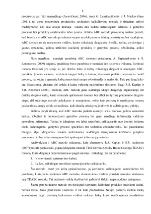 Naujų produktų savikainos apskaičiavimas. Paveikslėlis 8