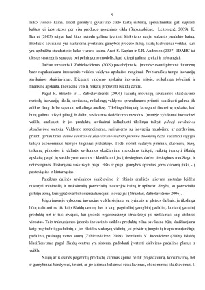 Naujų produktų savikainos apskaičiavimas. Paveikslėlis 9