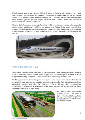 Kinija – sparčiai kylančios ekonomikos šalis. Paveikslėlis 8