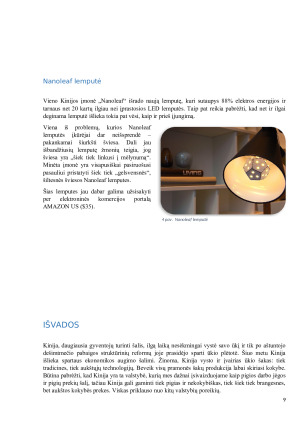 Kinija – sparčiai kylančios ekonomikos šalis. Paveikslėlis 9