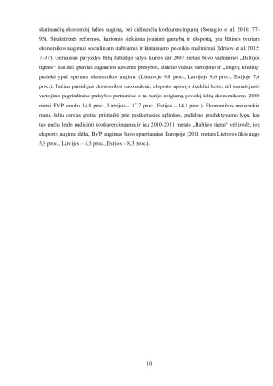 EKSPORTO ĮTAKA ŠALIES EKONOMIKOS AUGIMUI. Paveikslėlis 10