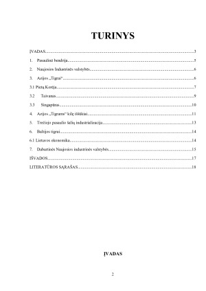 NAUJŲJŲ INDUSTRINIŲ VALSTYBIŲ FENOMENAS - SINGAPŪRO, PIETŲ KORĖJOS, TAIVANO ATVEJAI. Paveikslėlis 2