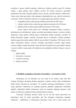 LIETUVOS RESPUBLIKOS NACIONALINĖ DARNAUS VYSTYMOSI STRATEGIJA. Paveikslėlis 7
