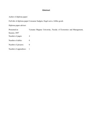 VARTOTOJO BIUDŽETAS, ENGELIO DĖSNIS, GIFENO PREKĖS. Paveikslėlis 2