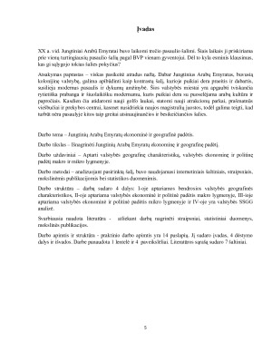 Jungtinių Arabų Emyratų ekonominė ir politinė geografinė padėtis. Paveikslėlis 5