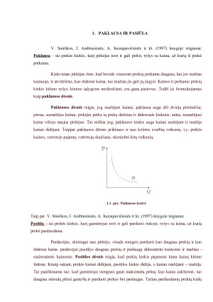 PAKLAUSOS IR PASIŪLOS ELASTINGUMO KAINŲ ATŽVILGIU VEIKSNIAI. Paveikslėlis 4