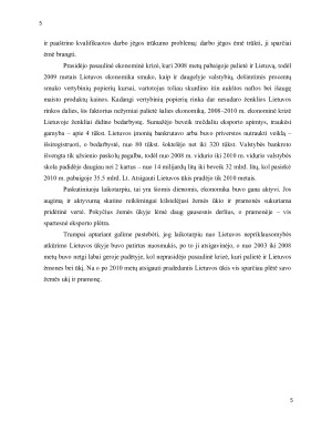 Lietuvos ūkio struktūra ir jos pokyčiai. Paveikslėlis 5