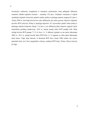 Lietuvos ūkio struktūra ir jos pokyčiai. Paveikslėlis 8