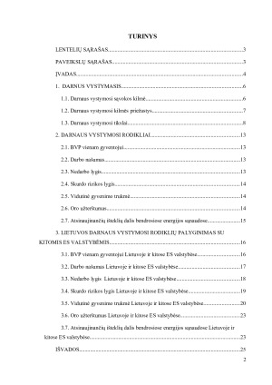 DARNAUS VYSTYMOSI RODIKLIAI IR TIKSLAI. Paveikslėlis 2