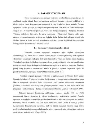 DARNAUS VYSTYMOSI RODIKLIAI IR TIKSLAI. Paveikslėlis 6