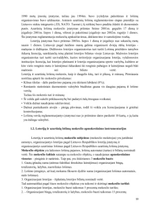 LOTERIJŲ IR AZARTINIŲ LOŠIMŲ, IR PRAMONINĖS NUOSAVYBĖS OBJEKTŲ REGISTRAVIMO MOKESČIŲ ANALIZĖ LIETUVOJE IR JAV NEVADOS VALSTIJOJE. Paveikslėlis 10