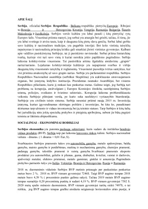 Serbijos ekonominė analizė