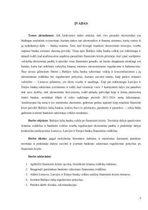 Baltijos šalių bankų sistemos analizė. (Po pasaulinės finansų krizės,  reguliavimo pokyčiai bankiniame sektoriuje, bankinio sektoriaus veiklos įvertinimas, pagrindinių finansinių, rizikos rodiklių įvertinimas). Paveikslėlis 3