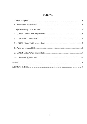 AB „ORLEN LIETUVA PELNAS 2018-2020 METAIS. Paveikslėlis 2