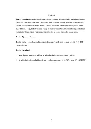 AB „ORLEN LIETUVA PELNAS 2018-2020 METAIS. Paveikslėlis 3