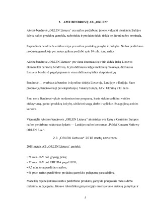 AB „ORLEN LIETUVA PELNAS 2018-2020 METAIS. Paveikslėlis 5