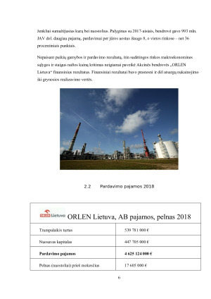 AB „ORLEN LIETUVA PELNAS 2018-2020 METAIS. Paveikslėlis 6