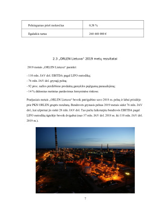 AB „ORLEN LIETUVA PELNAS 2018-2020 METAIS. Paveikslėlis 7