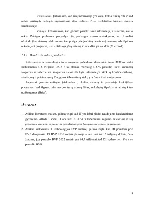 NAUJAUSIŲ IT TECHNOLOGIJŲ VAIDMUO PASAULIO ŪKIO PLĖTRAI. Paveikslėlis 8