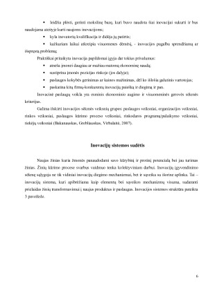 INOVACIJŲ SISTEMOS FUNKCIONAVIMO SĄLYGOS IR DEDAMOSIOS. Paveikslėlis 5