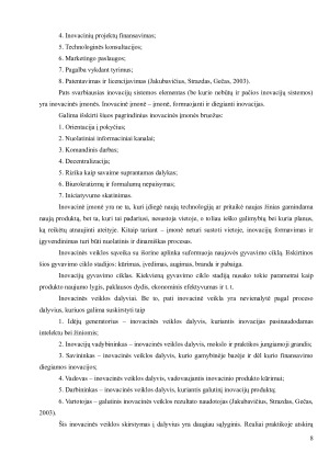 INOVACIJŲ SISTEMOS FUNKCIONAVIMO SĄLYGOS IR DEDAMOSIOS. Paveikslėlis 7