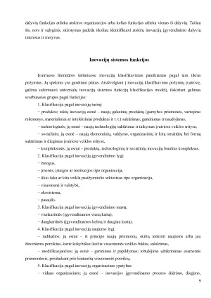 INOVACIJŲ SISTEMOS FUNKCIONAVIMO SĄLYGOS IR DEDAMOSIOS. Paveikslėlis 8