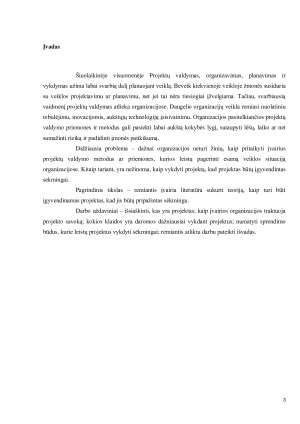 Sėkmingo projekto prielaidos. Paveikslėlis 3