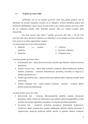 Sėkmingo projekto prielaidos. Paveikslėlis 8