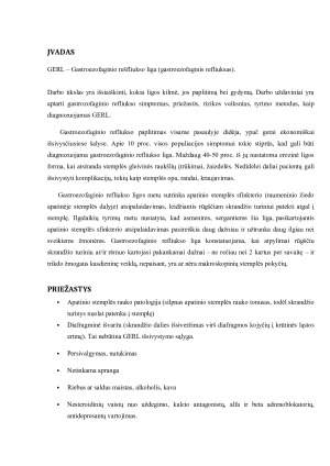 Gastroezofaginio refliukso liga (GERL). Paveikslėlis 2