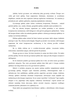 Aplinkos ir mikroklimato poveikis žmogaus sveikatai. Paveikslėlis 2