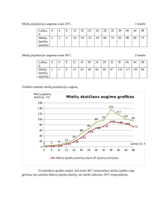 Temperatūros įtakos mielių populiacijos augimui tyrimas. Paveikslėlis 2