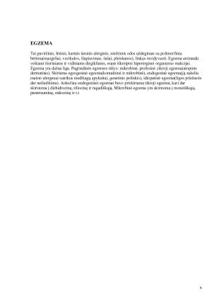 Odos ligų preižastys ir svarbiausi odos ligų simptomai. Paveikslėlis 6
