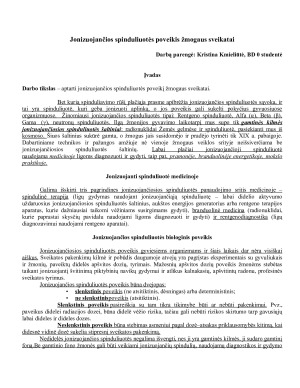 Jonizuojančios spinduliuotės poveikis žmogaus sveikatai