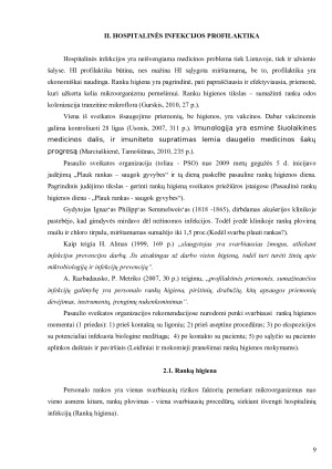 HOSPITALINĖ INFEKCIJA IR RANKŲ HIGIENA. Paveikslėlis 9