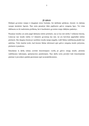 KINEZITERAPIJOS POVEIKIS, PATYRUS GALVOS SMEGENŲ INSULTĄ, APSITARNAVIMO PASIEKIMAMS PIRMINIU REABILITACIJOS LAIKOTARPIU. Paveikslėlis 3