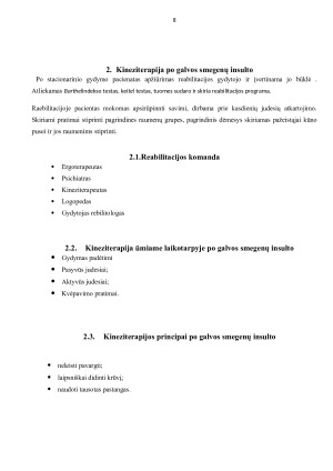 KINEZITERAPIJOS POVEIKIS, PATYRUS GALVOS SMEGENŲ INSULTĄ, APSITARNAVIMO PASIEKIMAMS PIRMINIU REABILITACIJOS LAIKOTARPIU. Paveikslėlis 8