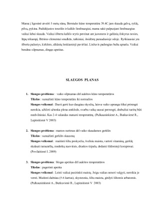 Vaiko sergančio skarlatina slauga. Paveikslėlis 2