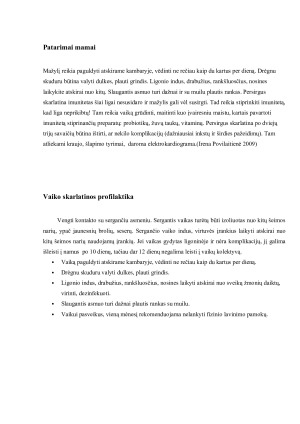 Vaiko sergančio skarlatina slauga. Paveikslėlis 4