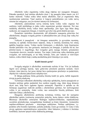 Alkoholio poveikis oganizmui. Paveikslėlis 4