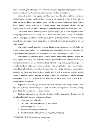 Moterų alkoholio vartojimo problema ir jos socialinės pasekmės. Paveikslėlis 4