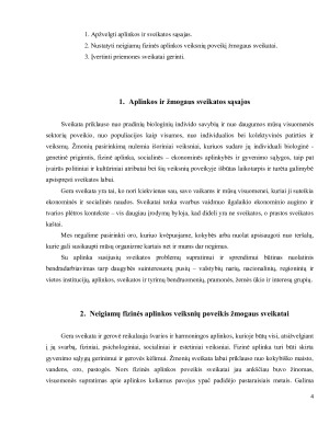 Fizinės aplinkos įtaka individo sveikatai. Paveikslėlis 4