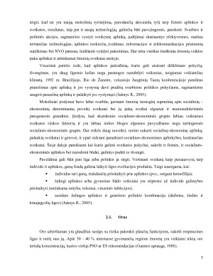 Fizinės aplinkos įtaka individo sveikatai. Paveikslėlis 5